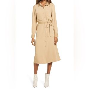 Tan Charles Henry Shirt Dress XXL